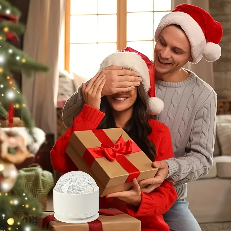 LED Starry Sky Aurora Projector Light 16 Colors Night Light with Remote USB Powered Auto Rotate RGB Ambient Light Birthday Gift