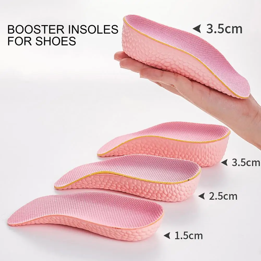 2 Pairs Booster Insole Orthopedic Height Insoles Arch Support Heightening Insoles Inserts for Women Men