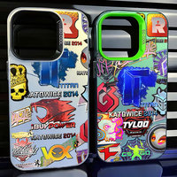CS GO Titans Label Counter Strike Phone Case For iPhone 16 15 14 13 12 11 Pro Max X XR XSMAX 8 7 Plus Candy Matte Back Cover