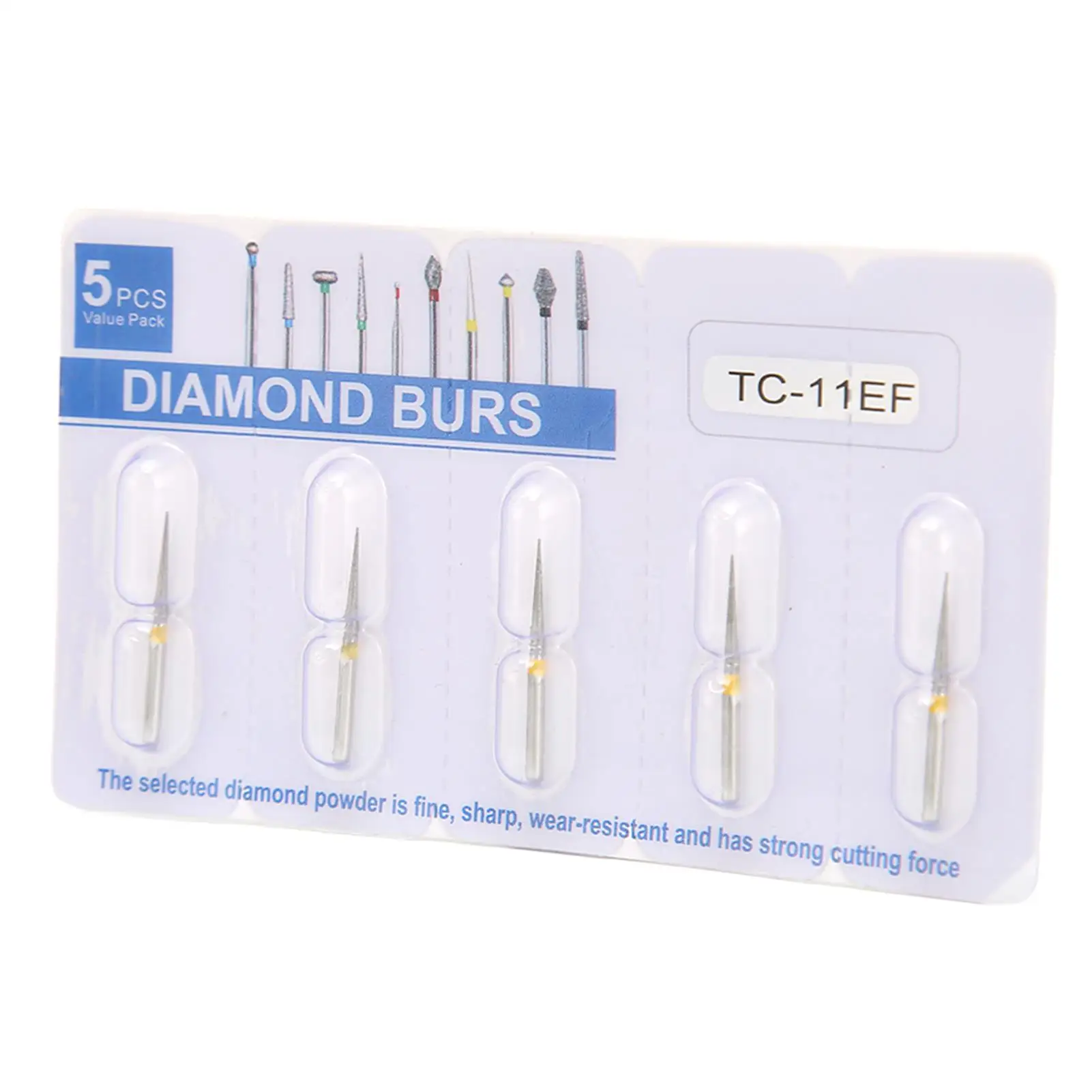 10pcs Stainless Steel Dental Bur Drill Bits - Replacement Accessory for High Speed Handpiece, Teeth Whitening