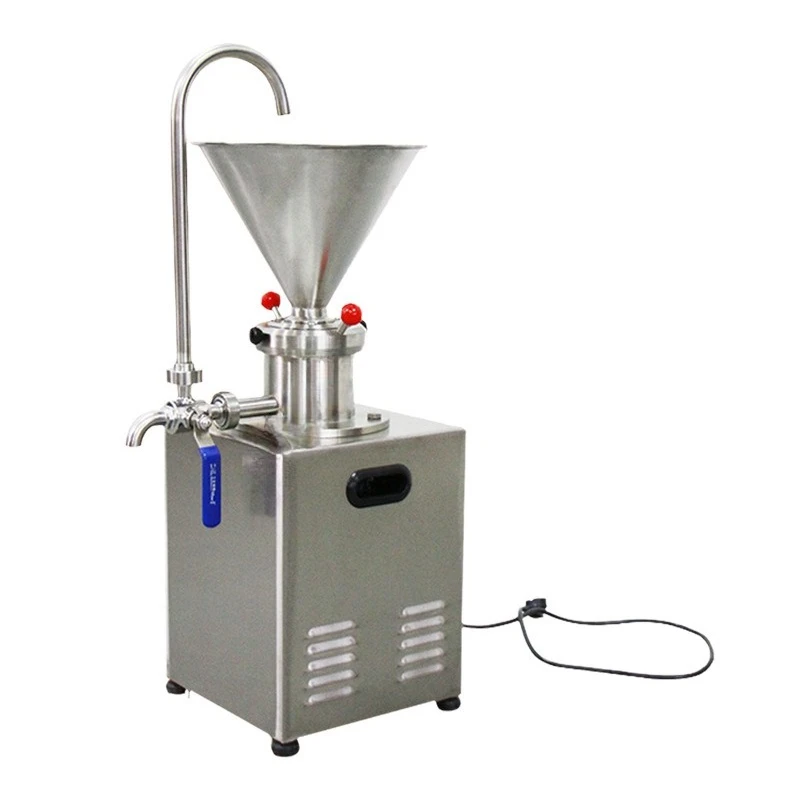 Molino coloidal de acero inoxidable para mantequilla de cacahuete, máquina vertical automática para moler carne de cordero para sopa