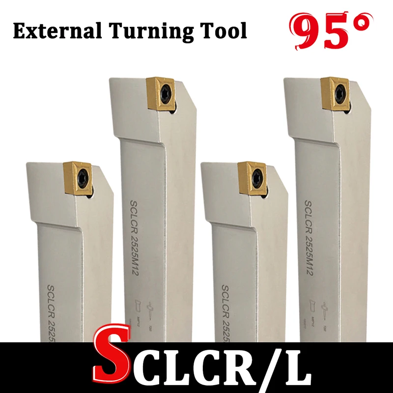 1PCS SCLCR1010H06 SCLCR1212H06 SCLCR2020K12 SCLCR2525M12  External Turning Tool Holder SCLCR SCLCL For Turning Inserts CCMT