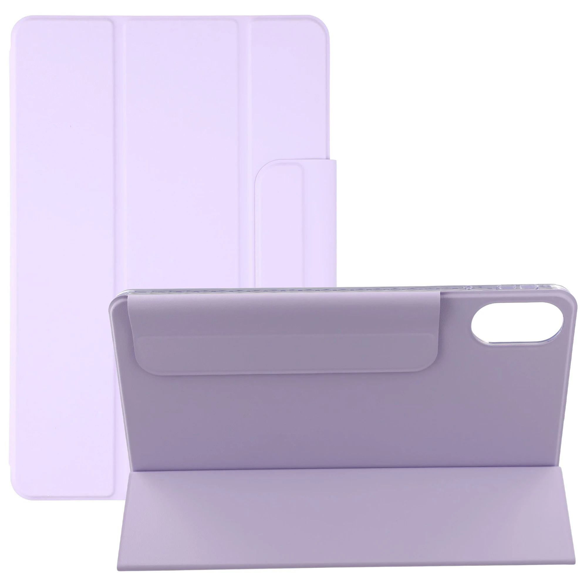 

For Xiaomi Redmi Pad 2 Case Folding Stand Magnetic Leather Tablet Cover - Purple