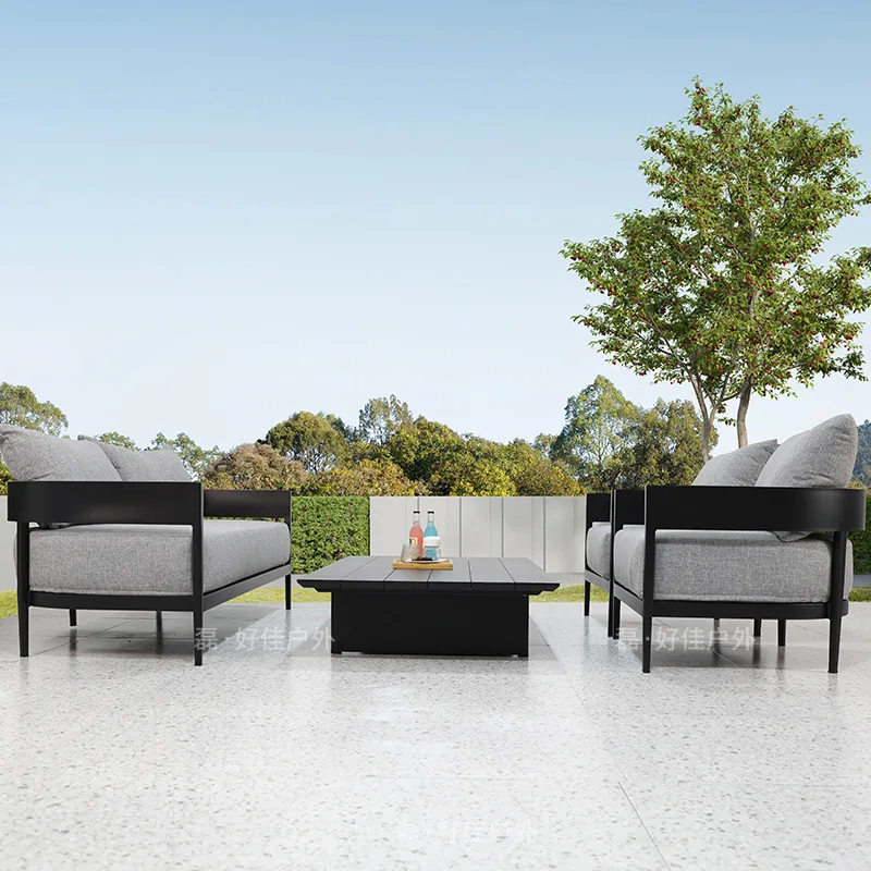 

Customizable outdoor sofa all aluminum alloy