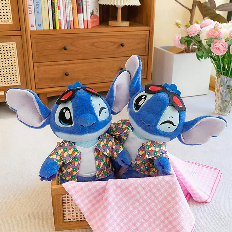 

Disney Kawaii Summer Outfit Stitch Plush Toy Stitch Stuffed Doll Anime Cute Kids Birthday Xmas Gift for Children Lovers