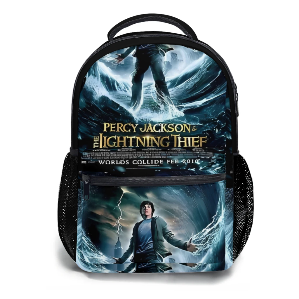 Percy Jackson & the Olympians-Sac à dos universitaire étanche pour femme, grande capacité, 17 pouces, nouvelle mode pour enfants ﻿ ﻿