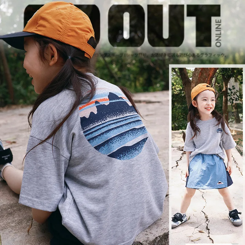 

RomperDew Children's Quick Dry Clothes Summer New Girls Short-sleeved Children's Soft Stretch T-shirt Tops Baby Clothes
