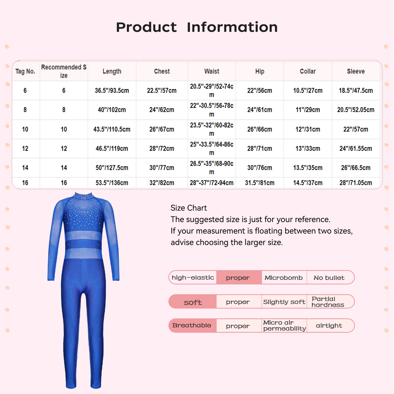 Girls Kids Long Sleeve Rhinestone Ballet Dance Leotard Sport Workout Bodysuit Jumpsuits Sheer Mesh Long Sleeve Skating Unitards