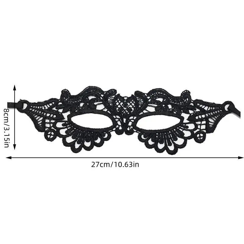 Women's Lace Mask Fashionable Black Hot Selling Fun Eye Mask Sexy Modeling Fun Black Dance Mask Halloween Party Accessories