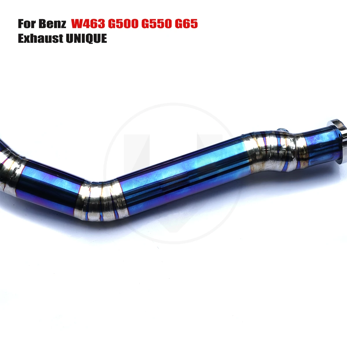 Titânio universal Downpipe sem Cat Exhaust Pipe, Benz W463 G500 G550 G65