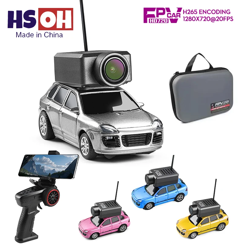 WLtoys 6401 1:64 Mini Drift RC Car 2.4G جهاز تحكم عن بعد مع كاميرا 720P FPV وتطبيق WiFi، لعبة سباق RC احترافية هدية للأطفال