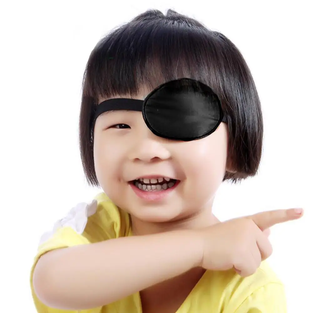 Pirate Eye Patch Soft Comfortable Black Color Simple Eye Pad Single Eye Patch For Men Adults