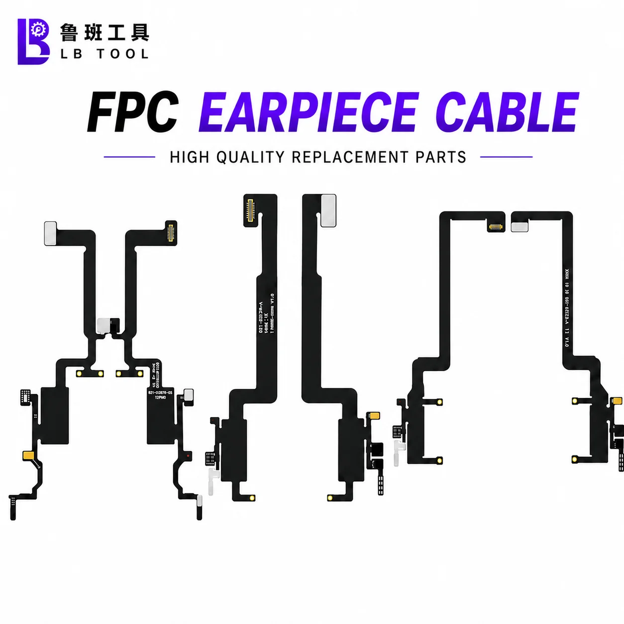 LB TOOL Empty Earpiece Proximity Light Sensor Flex Cable No Speaker for iPhone X XR XS 11 12 13 14 15 16 Pro Max Plus Mini