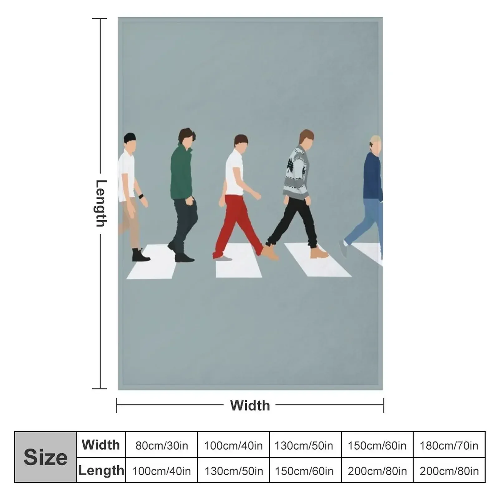 1D crossing street Throw Blanket christmas decoration Designers sofa bed funny gift Blankets