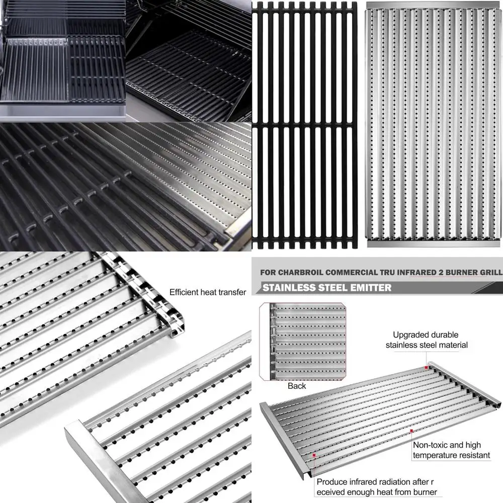 Piezas de repuesto para parrilla infrarroja de 2 quemadores Charbroil Tru - Rejillas G362-2100-W1, panel emisor G460-0500-W1