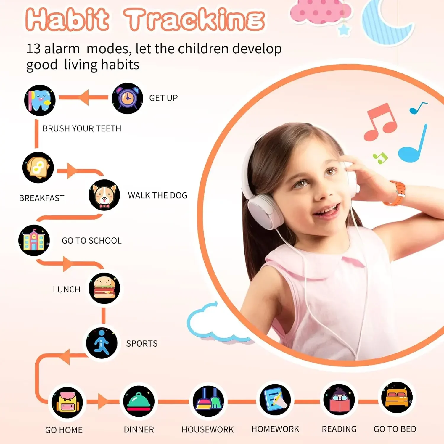 Kids Games Smart Watch for Age 5-12 Kids Gifts with 26 Games fun photo taking Music Player Pedometer Flashlight etc.