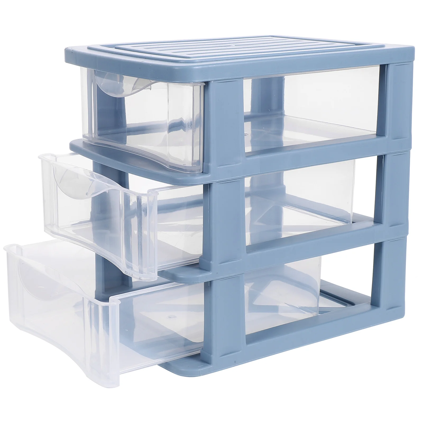 

Box Desktop Plastic Stationery Organizer Makeup Vanity Container Durable Space-Saving Design For Office Home Use Desk