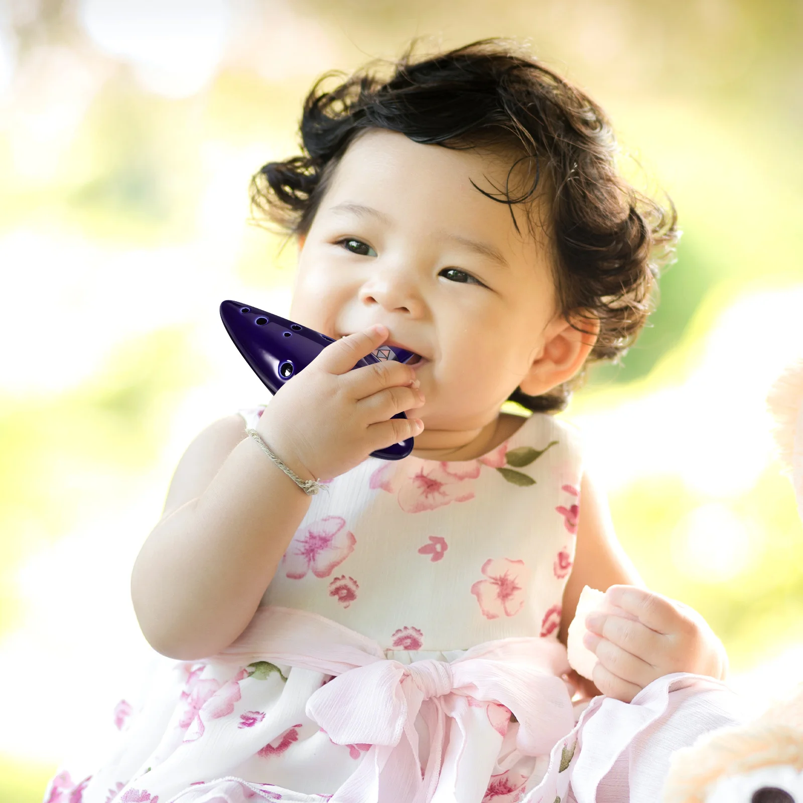 12 فتحة ألتو سي السيراميك الأكرينا الناي الأزرق مادة صلبة متينة جميلة الصوت الطبيعي قابل للتعديل الحبل هدية