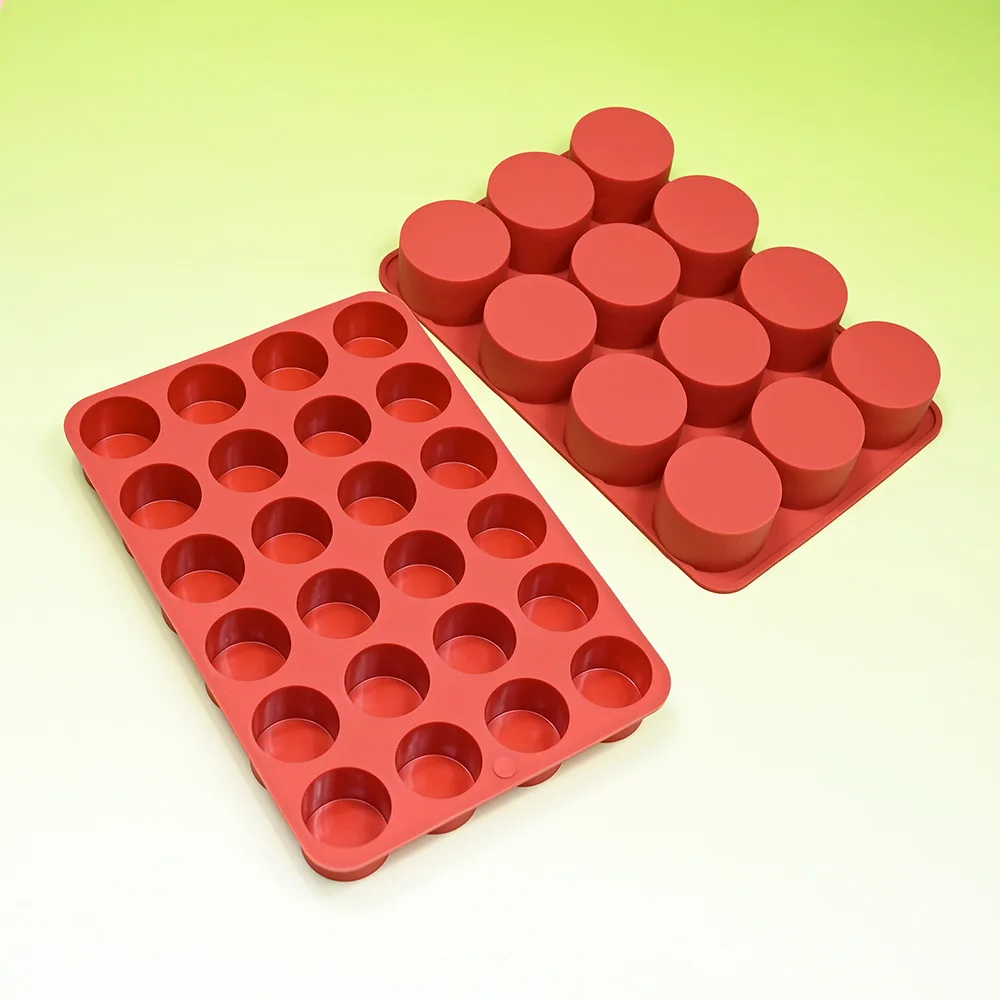 Zylinder förmige Silikon form Seifen form Schokoladen keks bedeckt Sandwich-Werkzeug DIY Gelee Pudding Süßigkeiten Küche Kuchen Backform – Detail 7