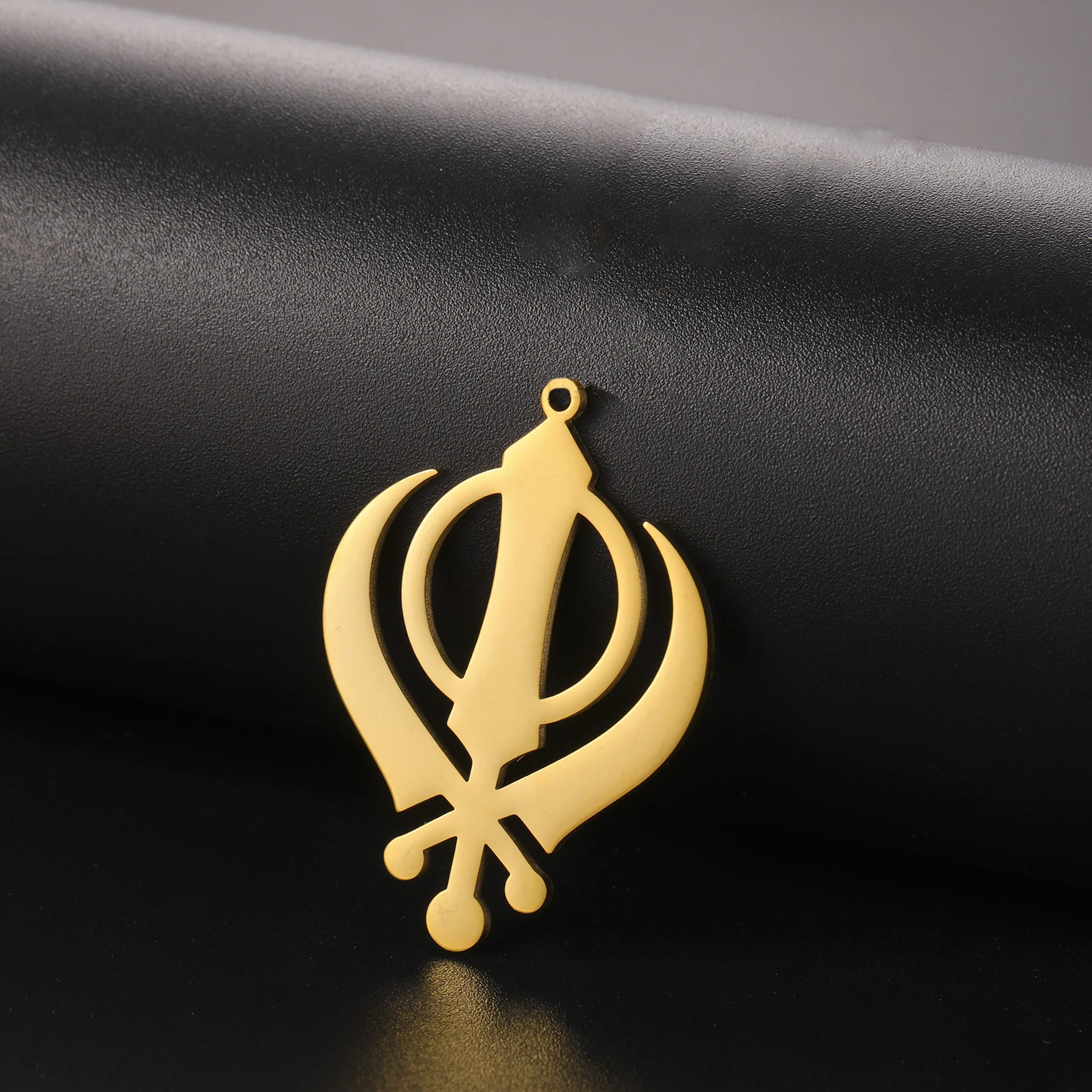 Classic Khanda Pendants Stainless Steel Sikhism Symbol Religious Protection Amulet Charms For Women Necklaces Jewelry Making Diy