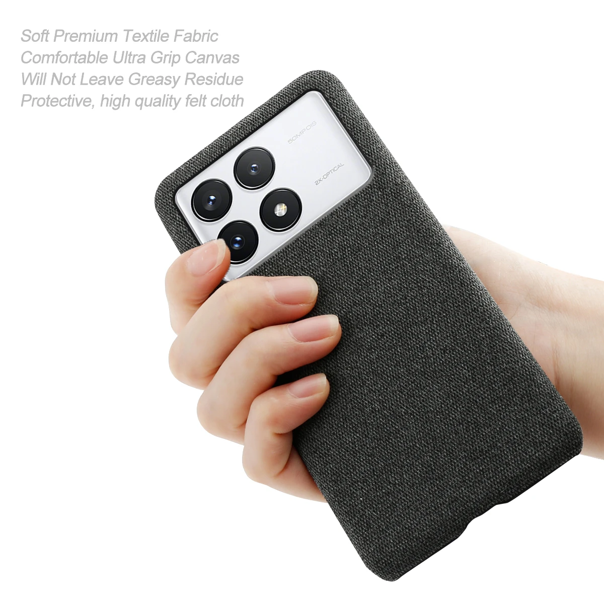 For Xiaomi Redmi K70E Poco X6 Pro Case Luxury Fabric Antiskid Cover For Xiaomi Poco X6 Pro Cloth Case For Redmi K70E Capa Funda