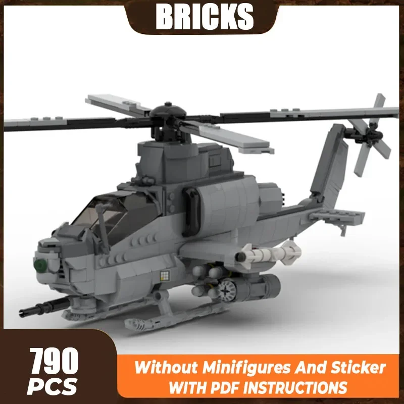 Moc Building Bricks Military AH-1Z Viper Attack Helicopter Technology Modular Blocks Gifts Toys For Children DIY Sets Assembly