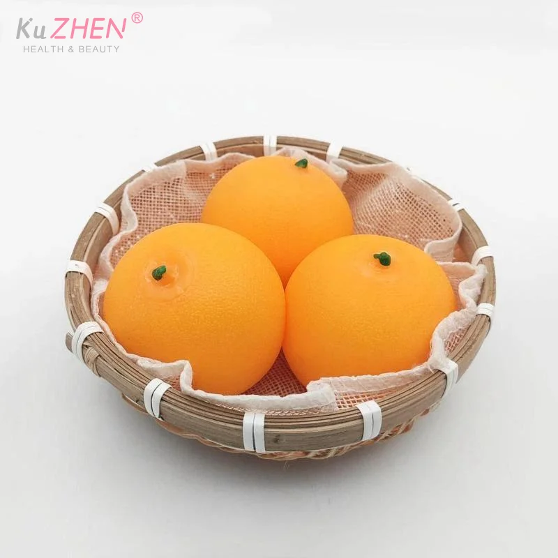 Simulated Orange Stress Ball Squeeze Ball DIY Handmade ASMR Sensory Anti Stress Relief Toys With Crisp Sound