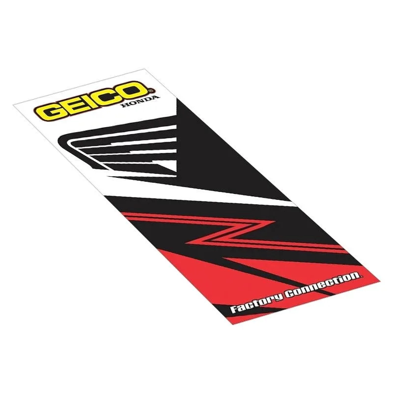 Op maat gemaakte Honda motorfiets parkeermat antislip garagekleed cool racing moto display tapijt antislip huisdecoratie vloermat