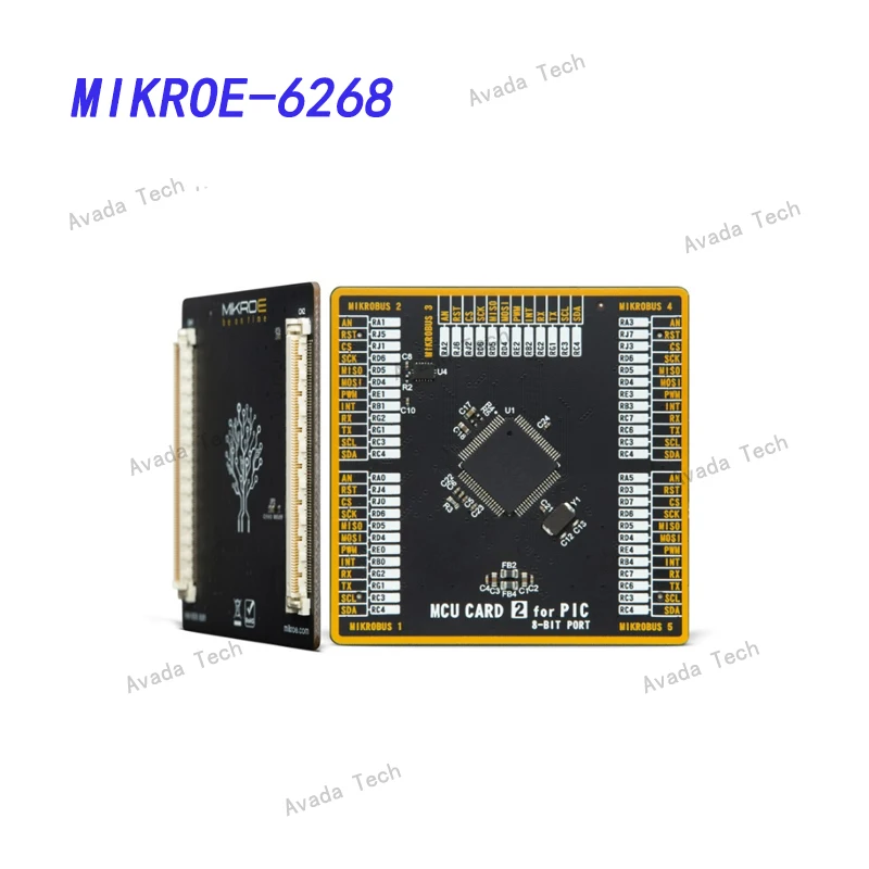 MIKROE-6268 Daughter Cards & OEM Boards MCU CARD 2 for PIC PIC18F85K90