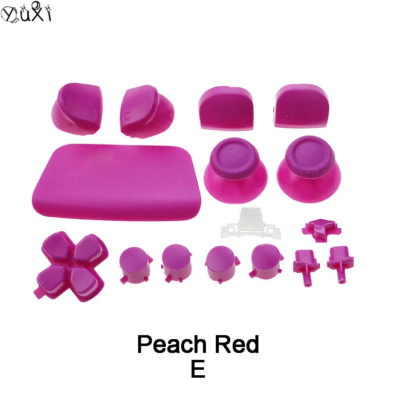 YuXi-Accesorios de reparación para PS5 1,0, juego de botones Dpad, tapas de Joystick, piezas de repuesto, Kit de Mod, juego completo de botones
