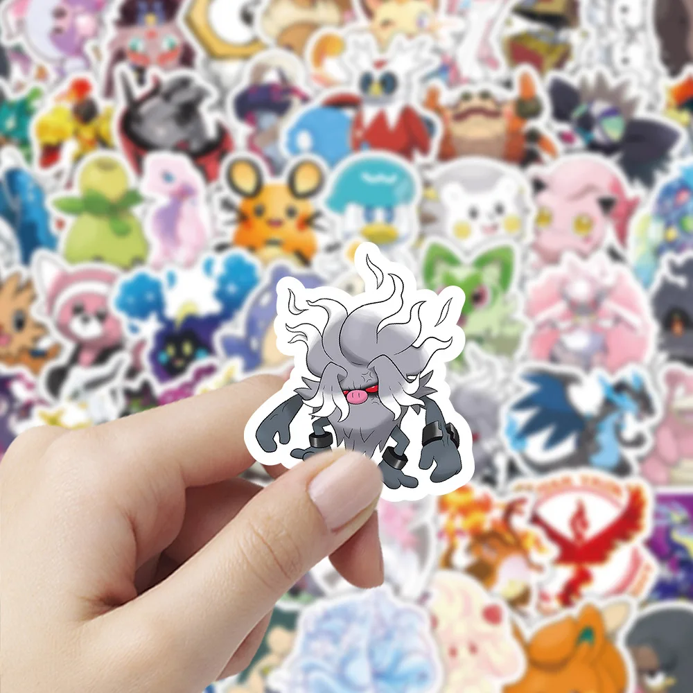 

10/30/50/101PCS Pokemon Kawaii Funny Sticker Personalized Decoration Creative Graffiti Waterproof Decal Kids Toy for Guitar