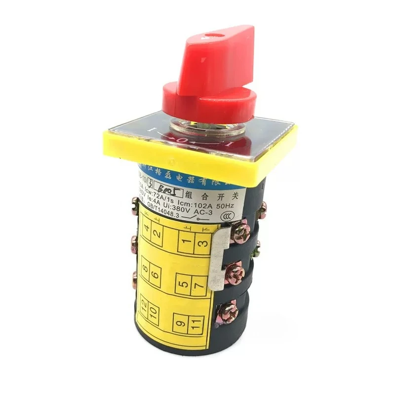 HZ5B-10/3 B005 Self-reset Three-phase Motor To Cis-forward and Reverse-turn Universal Conversion Switch