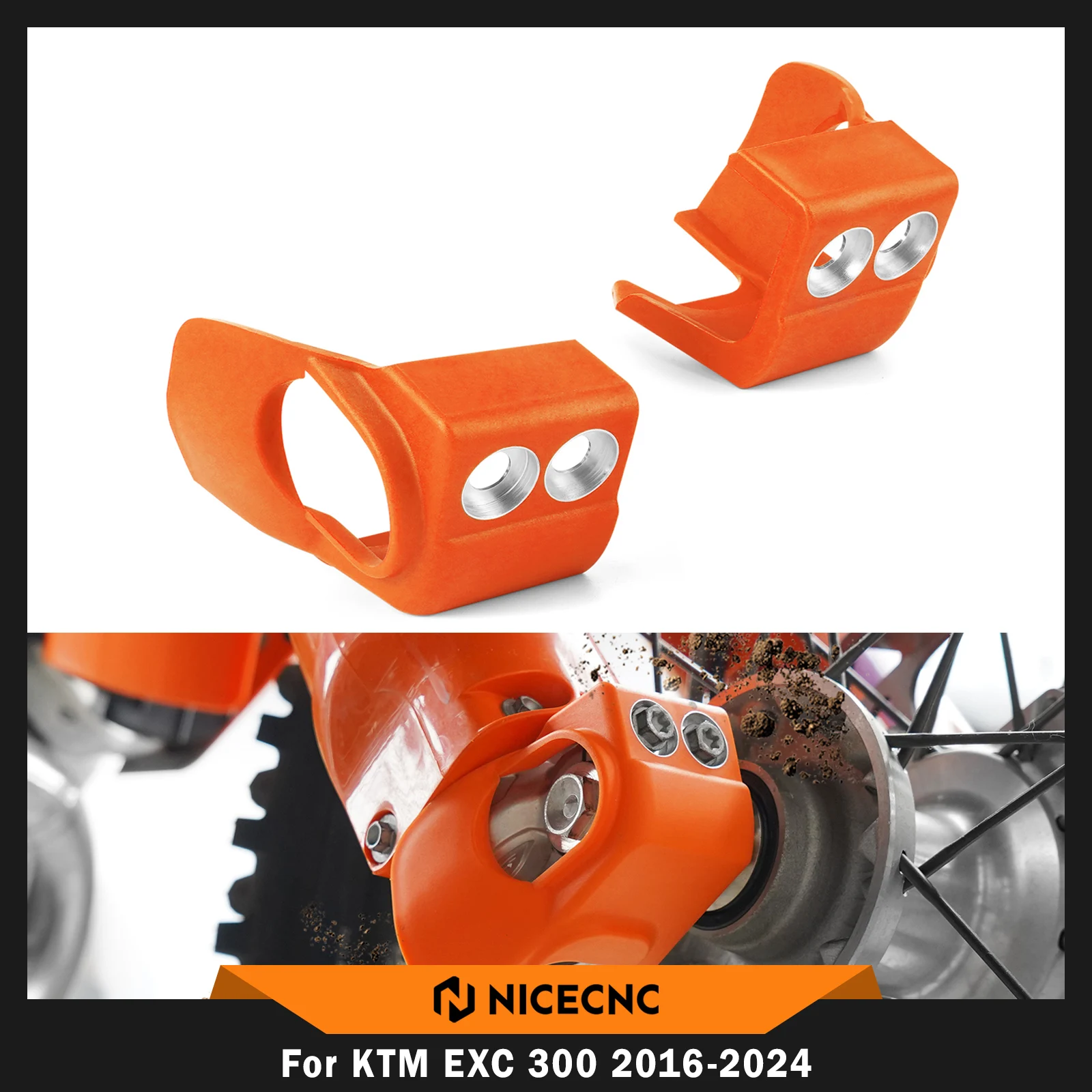 

NICECNC For KTM EXC 300 EXC 250 EXCF 350 EXC 450 SX 125 SXF 250 SXF 450 2016-2024 Front Fork Shoe Protector For Husqvarna TE 300