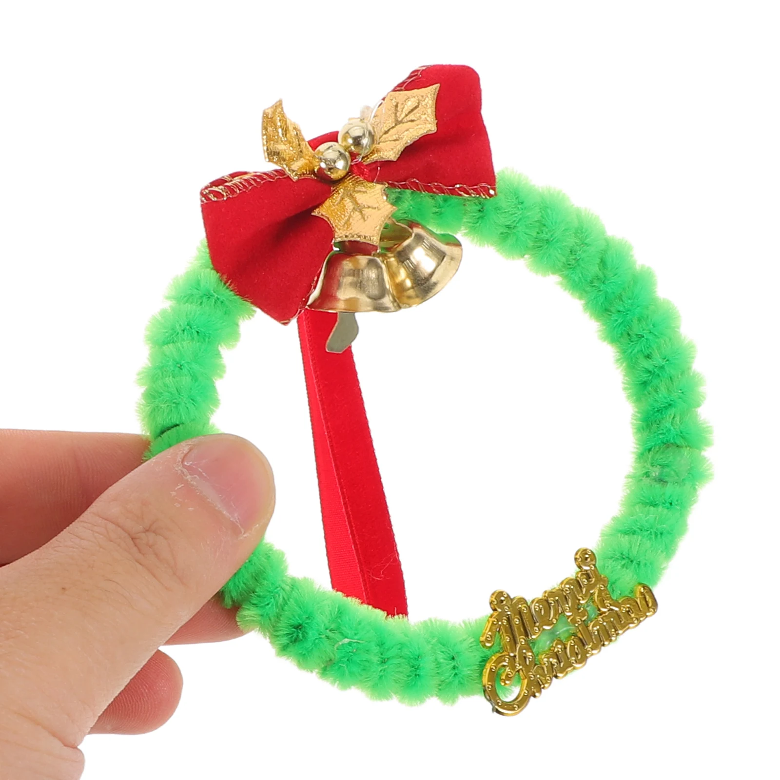 

12Pcs Mini Christmas Wreaths Artificial Greenery Hanging Decor for Tree Wall Cabinets Holiday Ornament Decoration