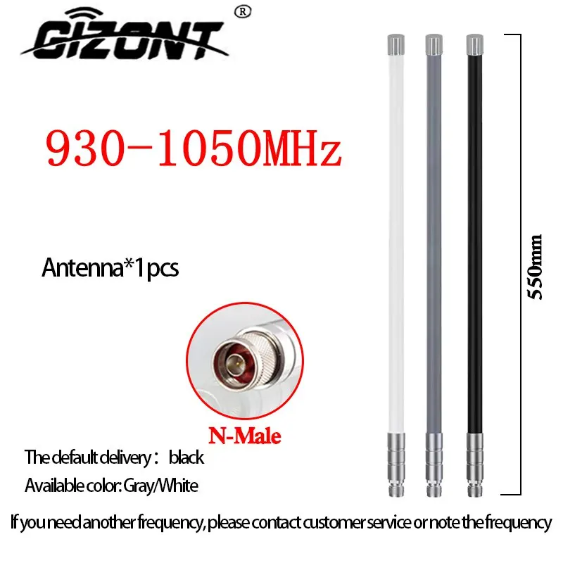 Imagem -04 - Antena Alta Omnidirecional do Frp do Ganho 730830mhz 830-930mhz 9301050mhz Costume Módulo de Interferência de Alta Potência