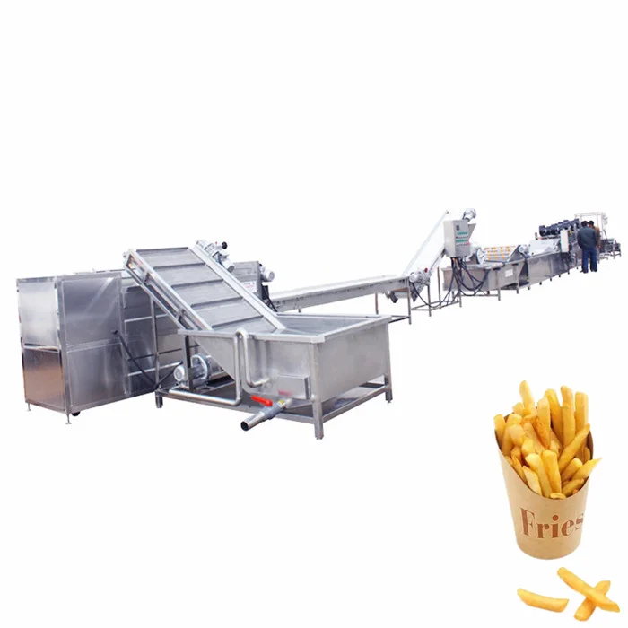 Automatic Potato Chips Making Machines Potato French Fries Equipment