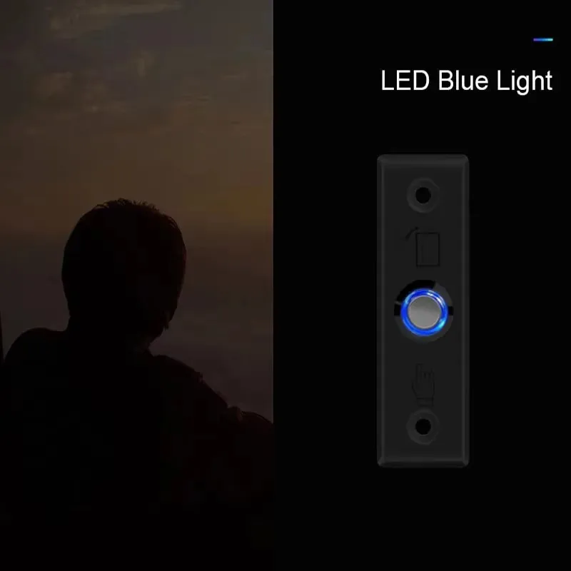 Metal Access Control No com Stainless Steel Switch Panel Push Door Release Exit Button