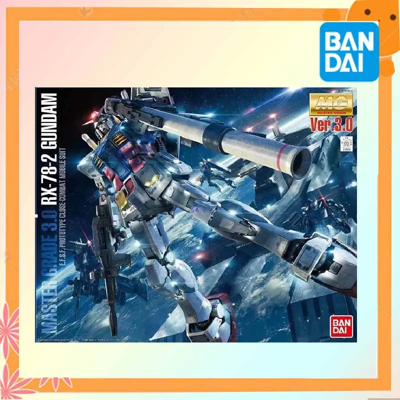 

Bandai Officially Licensed GUNDAM MG 1/100 Series MASTER GRADE3.0 RX-78-2 Anime Action Figure Assembly Model Toys
