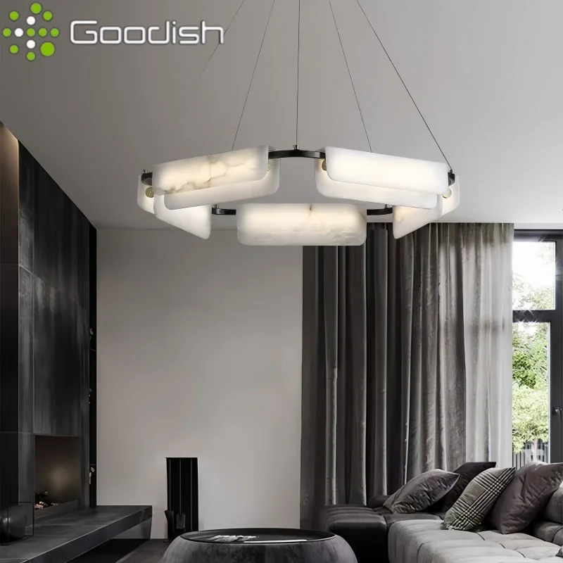 الرخام قلادة LED أضواء الحديثة الشمال مصباح معلق لتناول الطعام غرفة المعيشة غرفة نوم ديكور المنزل تعليق الثريا بريق