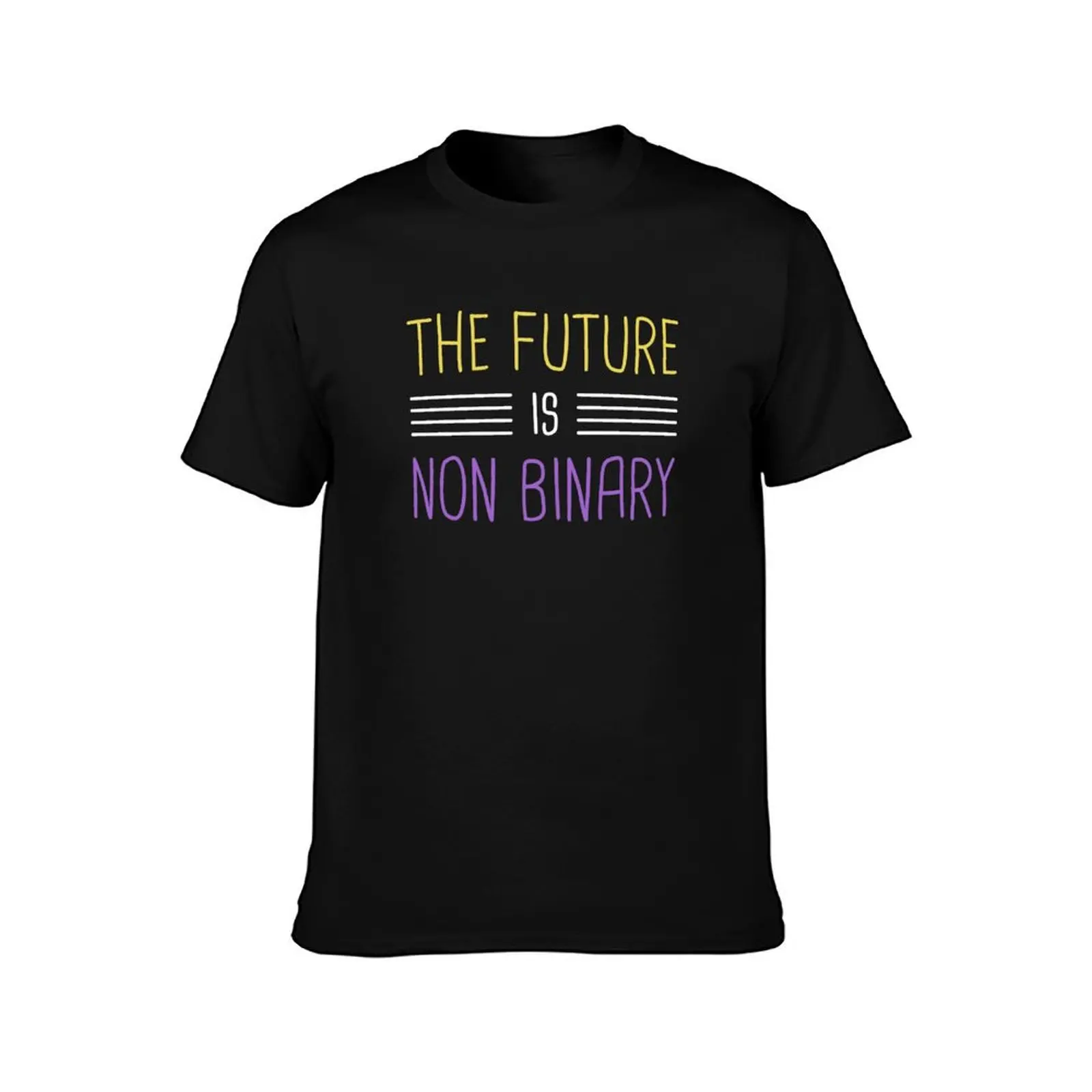 The Future Is Non-Binary | Gender Identity Genderqueer T-Shirt Work Wear Short Sleeve T-Shirt