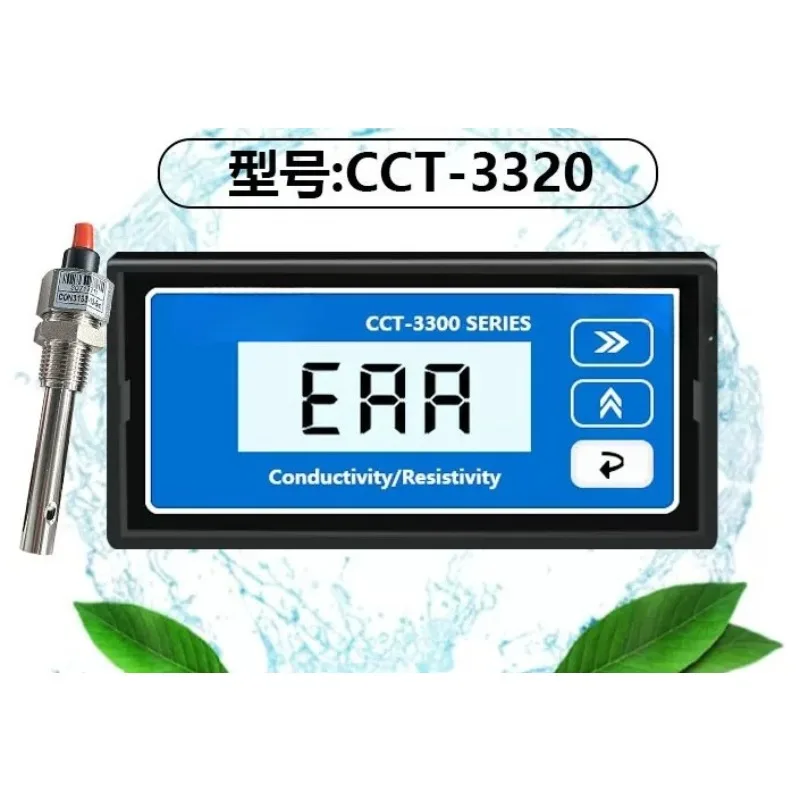 CCT-3320 Conductivity Meter, Resistance Meter, Pure Water Detection Controller Electrode Probe CCT-3300