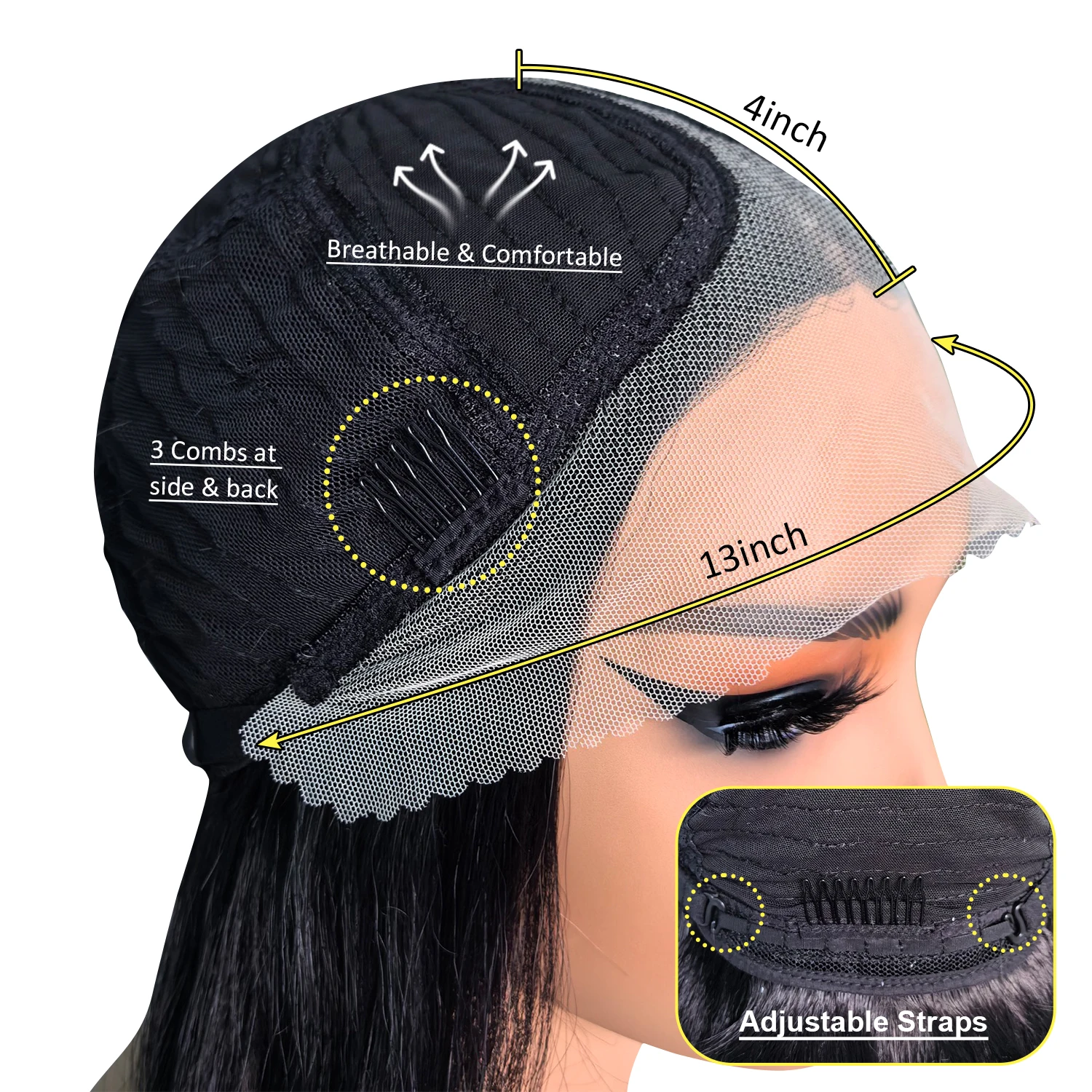 Business 30 pollici lungo parrucca anteriore in pizzo marrone più scuro leggero capelli ondulati Glueless resistente al calore parrucche sintetiche in pizzo per le donne