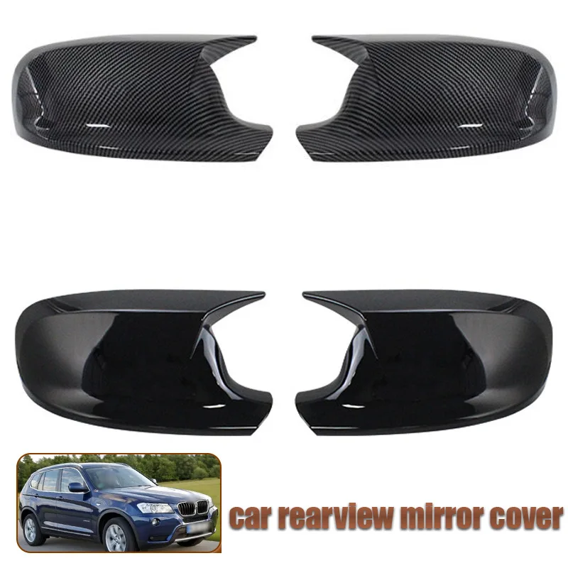 

For 10-13 BMW x3F25 X1E84 reverse mirror shell cow horn rearview mirror cover adhesive car