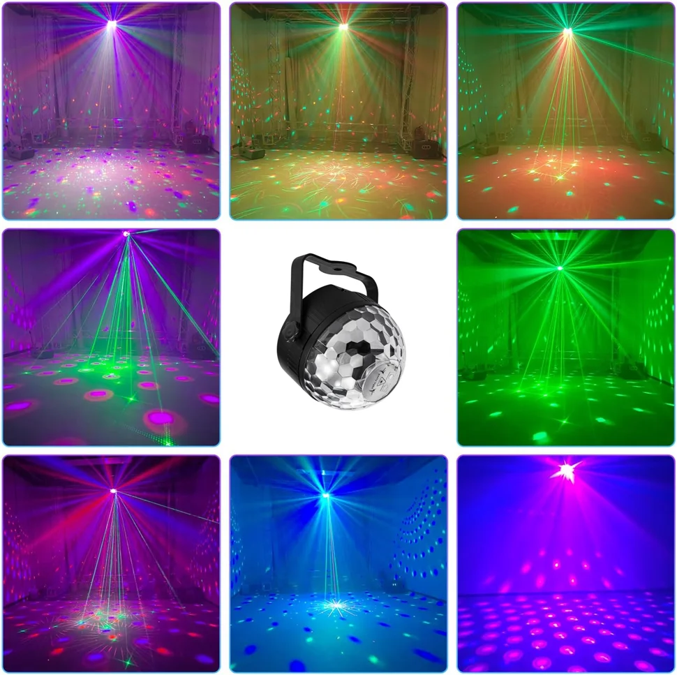 Party Disco Light  Laser Flashlight-activated DJ Light, Suitable for Parties, DJ Performances, Bars, Clubs, Festival Decorations