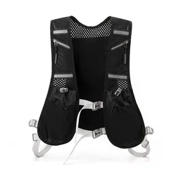 Reflective Running Vest Backpack Cycling Vest Back Packs Sports Phone Holder Bag For Running Bicycle