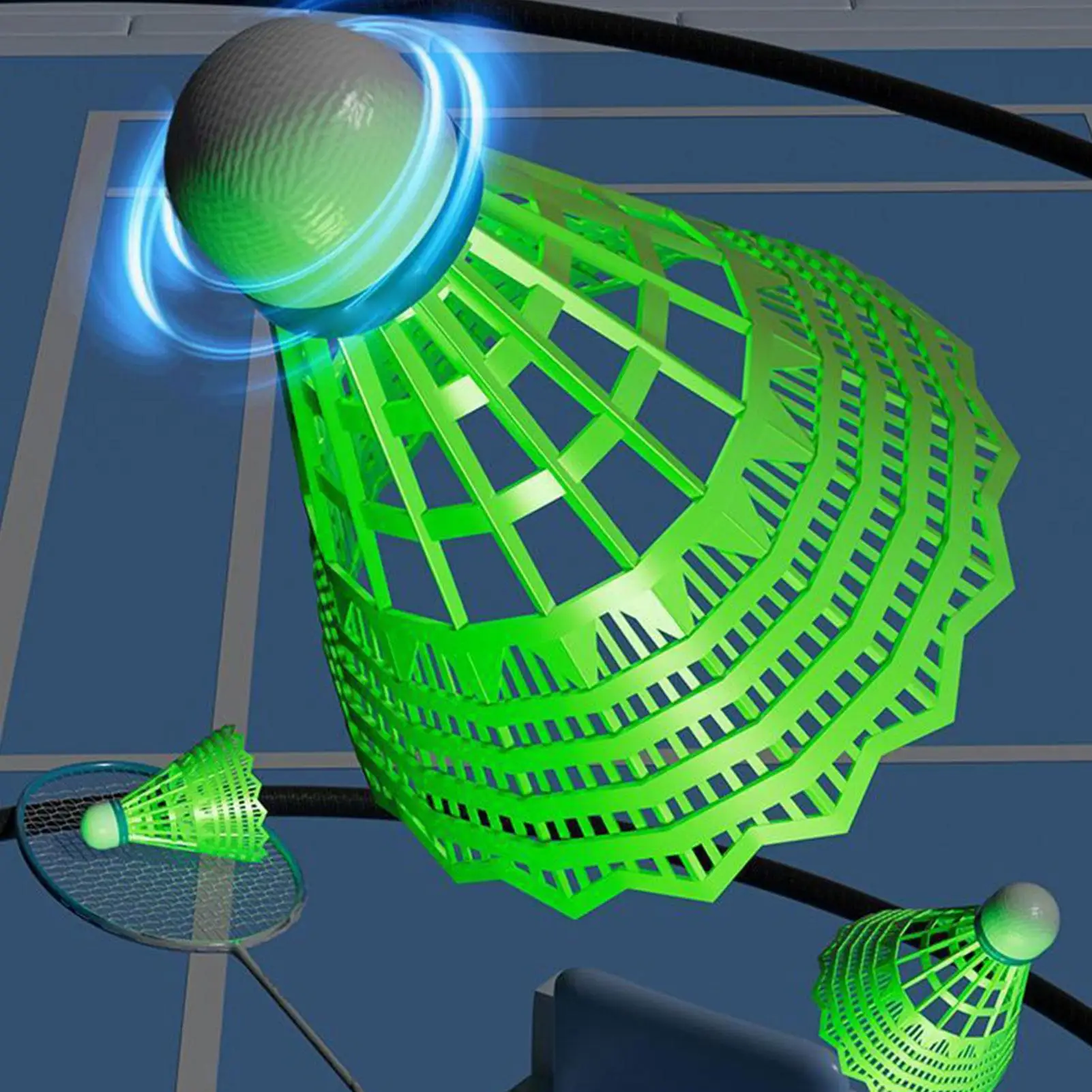 معدات كرة الريشة المقاومة للرياح LED المتوهجة معدات الضرب لعبة اللياقة البدنية للأطفال والكبار ممارسة البطولة الرياضية