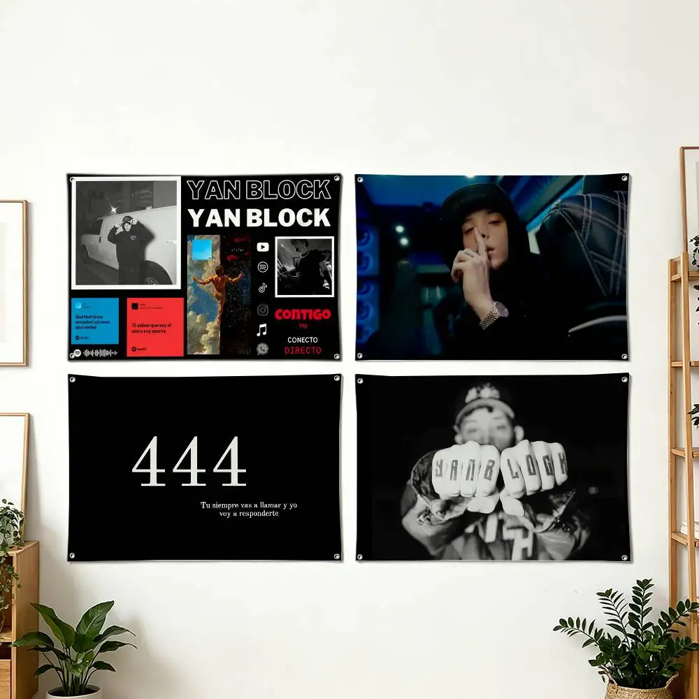 

YEYE Y-Yan Block Art Hanging Flag, Wall Banner for Bedroom Home Outdoor Decoration