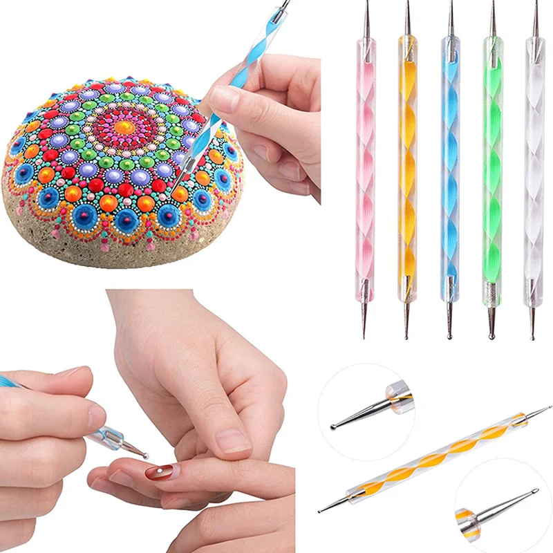 45 Pieces Mandala Dotting Tools For Rock Painting, Embossing Pattern, Craft, Canvas And Drawing