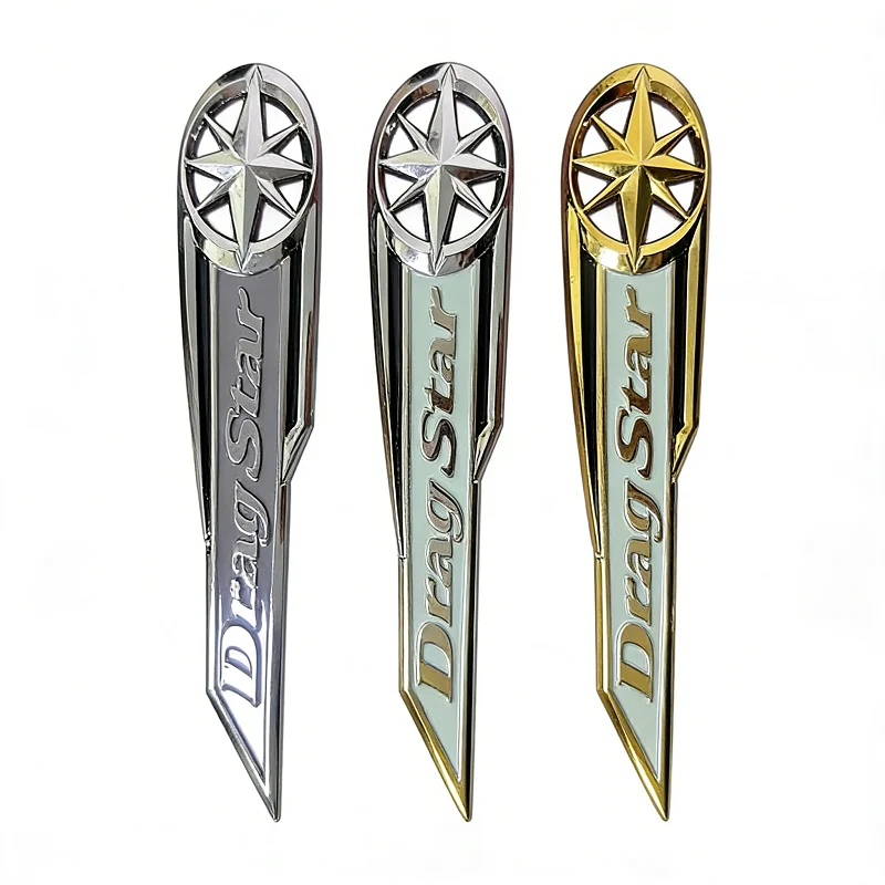 For Yamaha Drag Star XV Vstar XVS 250 650 950 1100 1300 All Models ABS Plastic Gas Tank Emblem Stickers Badge Decals