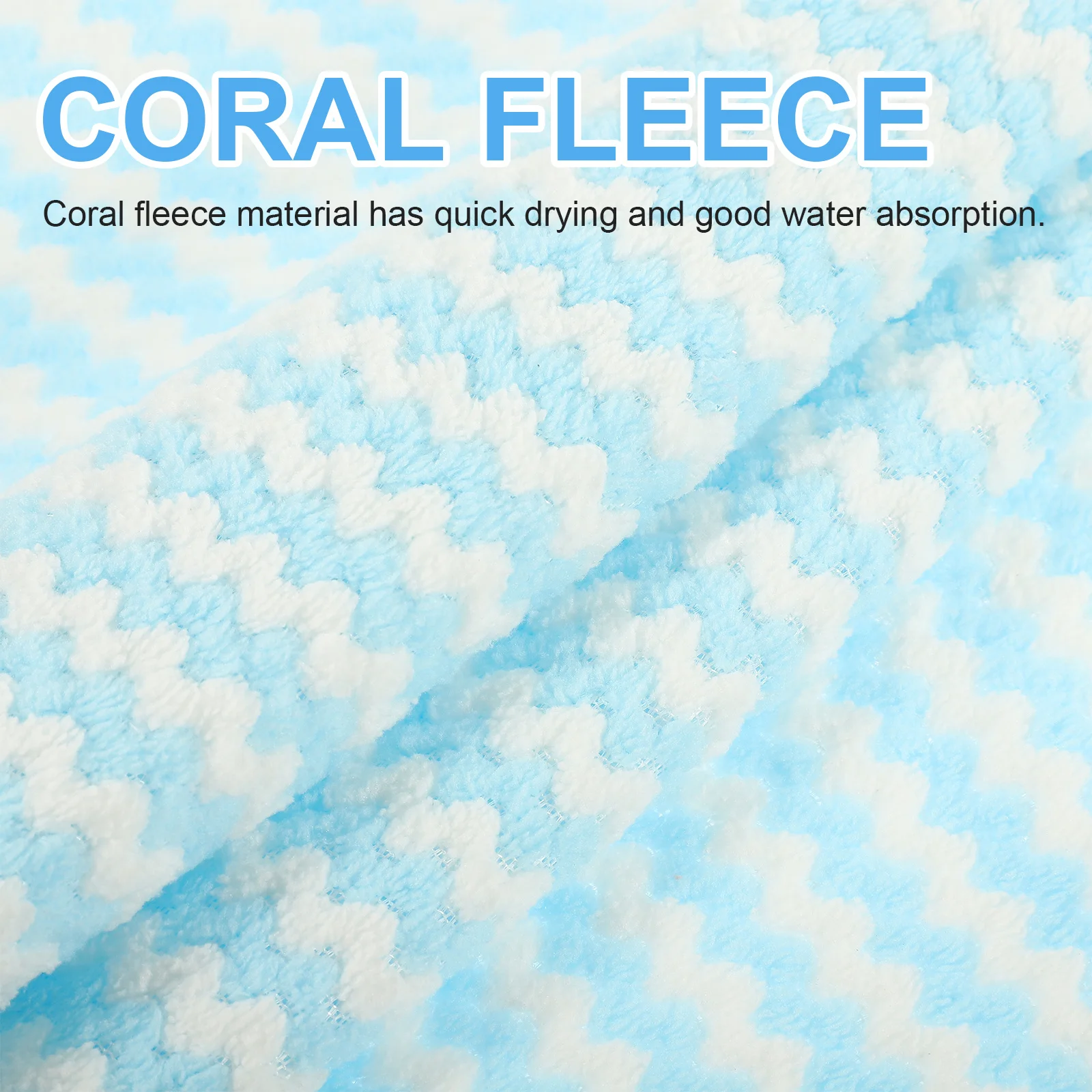 

2Pcs Coral Fleece Washcloths Highly Absorbent Hand Drying Towels Fast Drying Wear Resistant for Home Bathroom Salon Multipurpose
